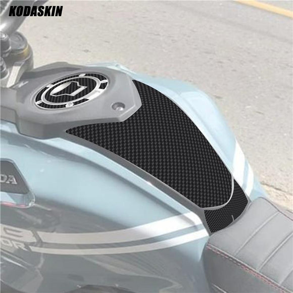 Motorcycle 2D Carbon Protection Sticker Tank Pad Decoration Fiber Fuel Gas Oil Cap Accessories For Honda cb150r CB 150 R