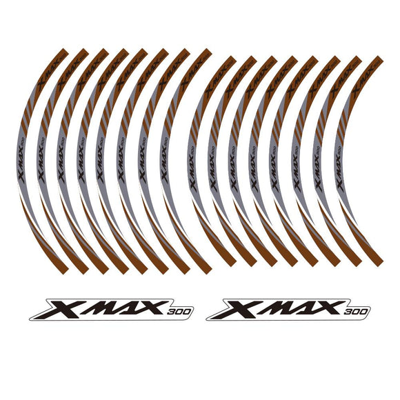 KODASKIN 2D Wheel Rim Emblem Sticker Decal for Yamaha XMAX300 xmax 300 yzf