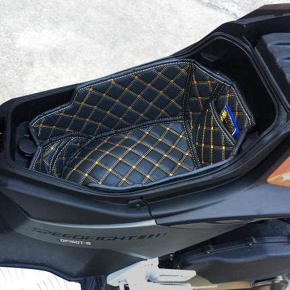 Motorcycle PU Rear Trunk Cargo Liner Protector Seat Bucket Pad for Peugeot speedfight 4 SF3 SF4 speedfight3 accessories