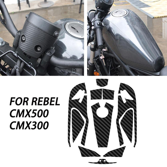 CMX500 Motorcycle 2D Carbon Fiber Fairing Sticker Full Kit Decoration Decals Motorbike Body Sticker for Honda Rebel CMX 300 500