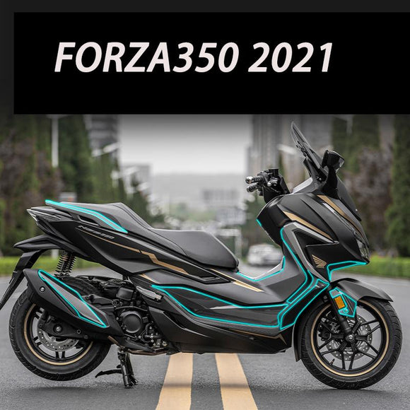 Forza350 2D Motorcycle Body Full Kits Decoration Carbon Fairing Emblem Sticker Decal For Honda NSS350 Forza 350 accessories 2021