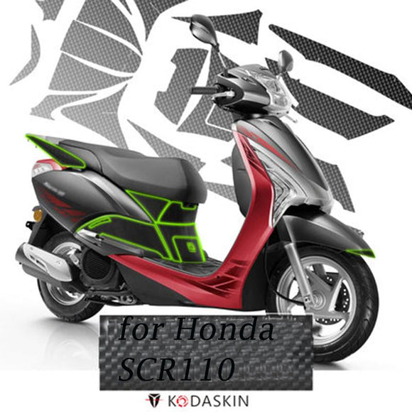 Motorbike 2D Carbon  Fairing Emblem Sticker Decal Motorcycle Body Full Kits Decoration Sticker For Honda scr110 SCR 110
