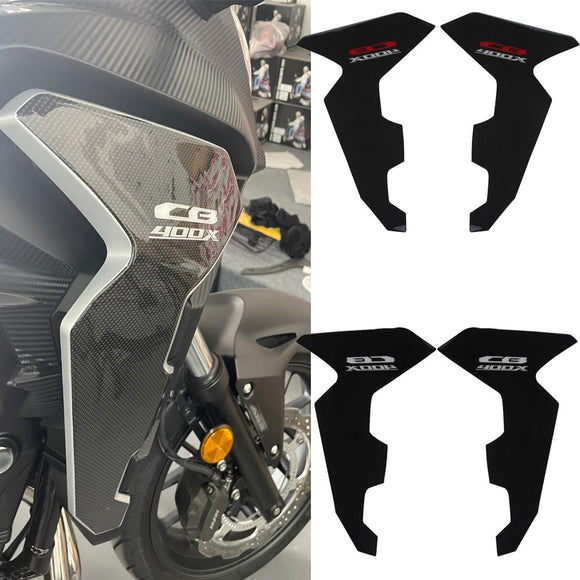 CB400X 3D Carbon Fiber Side Decals Tank Pad Gas Oil Sticker Motorcycles Decoration Accessories For Honda CB 400X CB 400 X