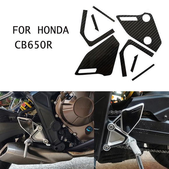 3D Printing Carbon Fiber Side Decals Tank Pad Gas Oil Sticker Motorcycles Decoration Accessories For cb650r CB 650R
