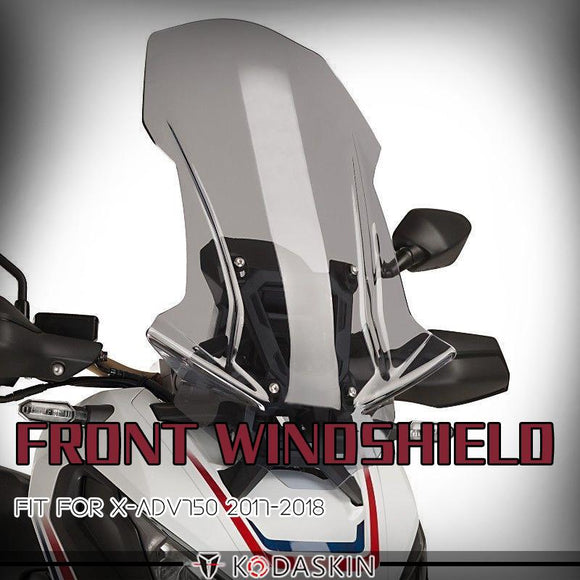 Motorcycle Front Windshield Fairing Risen Clip On Windscreen Windshield Extension Deflector For HONDA X-ADV750 XADV750 2017 2018