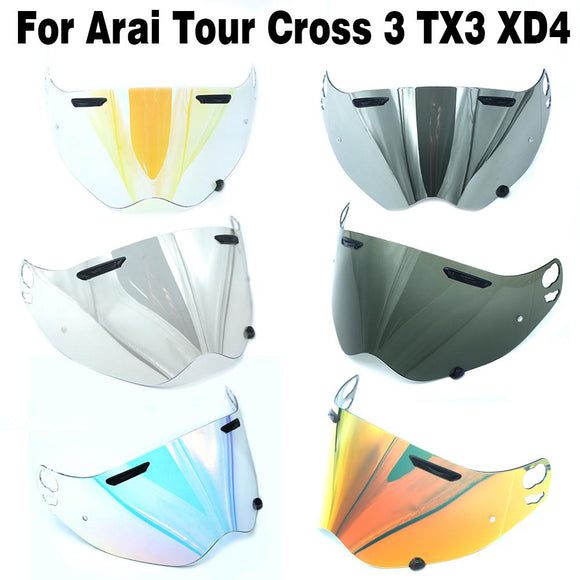 For Arai Tour Cross 3 Cross3 TX3 XD4 Helmet Visor Shield Plating Helmet Photochromatic Lens Wind Helmet Tinted  Anti Fog Films