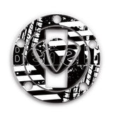 KODASKIN 3D Printing Gas Traction Tank Pad Protection Sticker Decal Black and White Fit for BENELLI BJ300/600 BN600/300/302S