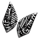 KODASKIN 3D Printing Gas Traction Tank Pad Protection Sticker Decal Black and White Fit for BENELLI BJ300/600 BN600/300/302S