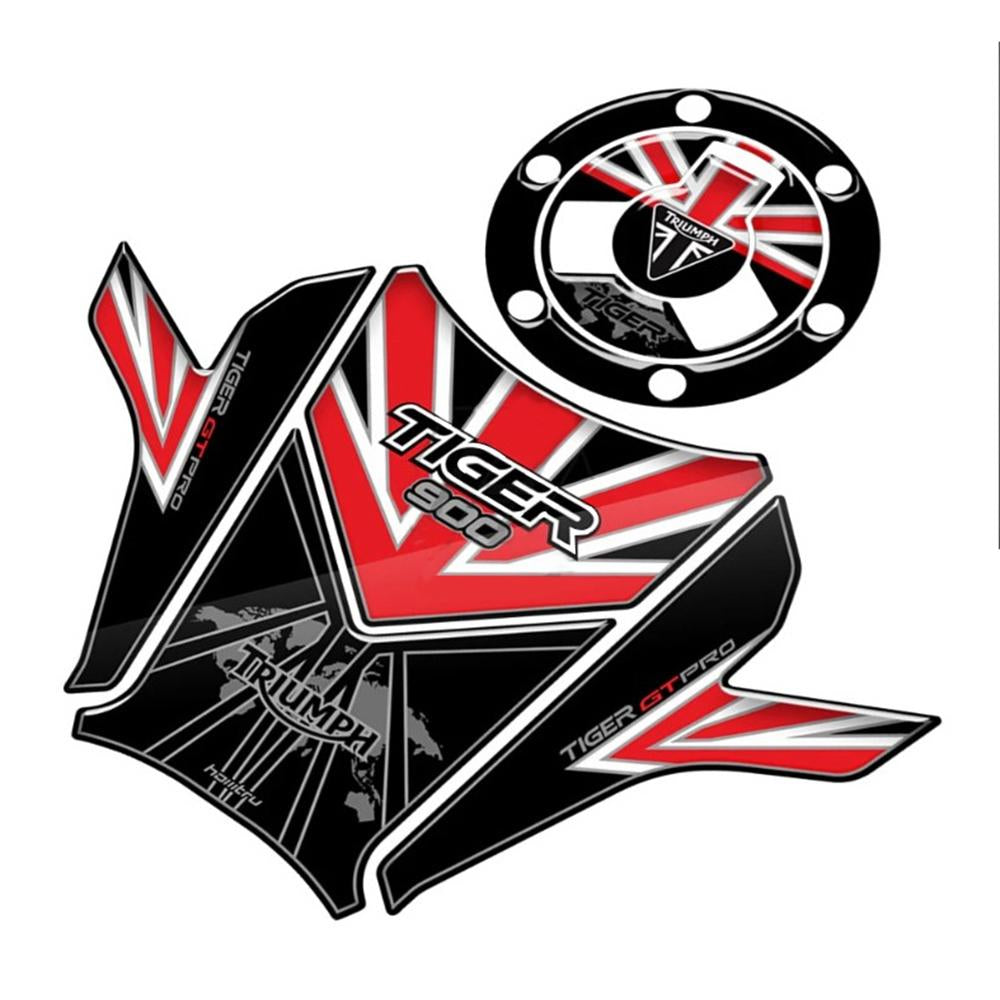 Labelbike Motorcycle Tank Sticker Kit - Resin-Coated Protection & Decoration For Triumph Tiger 900 GT Pro (2024+) - View #3