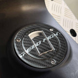 Kodaskin 3D Carbon Fiber Vinyl Gas Cap Oil Stickers Tank Pad Decal Protector For PEUGEOT speedfight 125/150  sf125/150