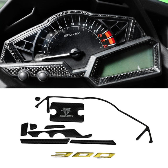 Motorcycle Carbon Speedometer Sticker Triple Front End Upper Top Clamp KODASKIN