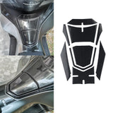 PCX Motorcycle 3D Carbon Fiber Faring Sticker Tankpad Decoration Protection Decals for Honda PCX160 2021 2022 Accessories
