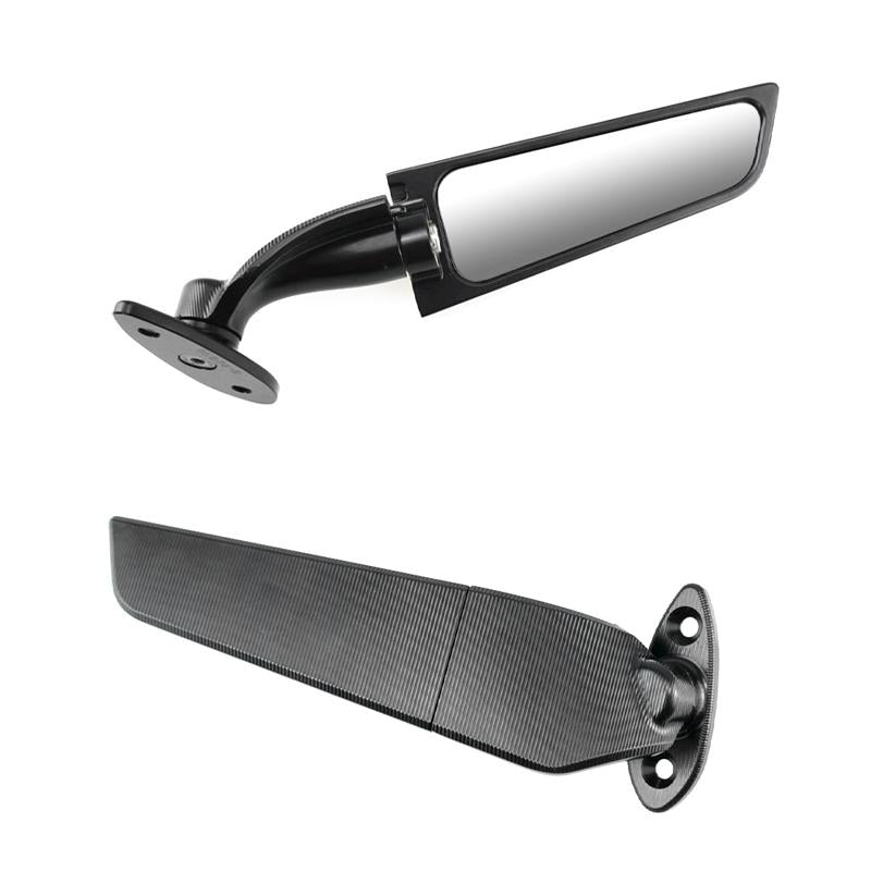 Left Right motorcycle Mirrors Modified Wind Wing Adjustable 