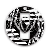 KODASKIN 3D Printing Gas Traction Tank Pad Protection Sticker Decal Black and White Fit for BENELLI BJ300/600 BN600/300/302S