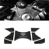 Motorcycle Carbon Speedometer Sticker Triple Front End Upper Top Clamp Decal Emblem for kawasaki Ninja 300 ZX300R accessories