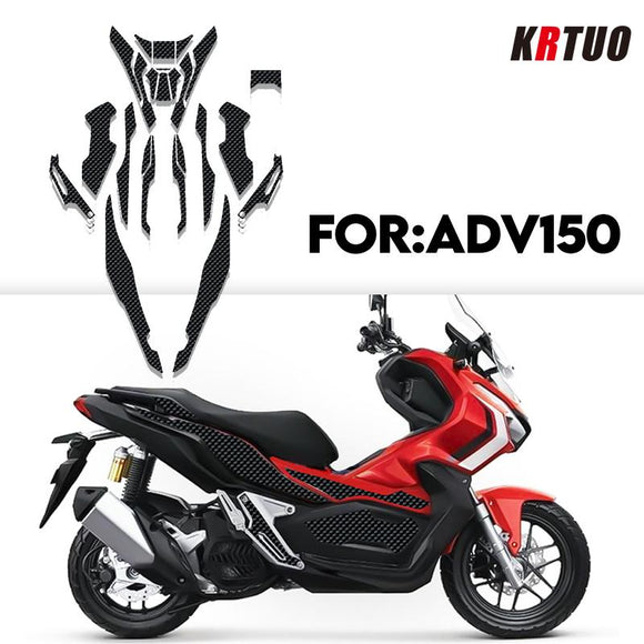 Motorcycle 2D Carbon ADV Fairing Sticker Body Full Kits Emblem Decoration Decal Accessories For Honda adv150 ADV 150