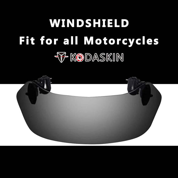 KODASKIN Universal Motorcycle Risen Clip On Windscreen Windshield Extension Deflector For NINJA400 R1200GS XADV Tmax DL650