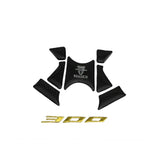 Motorcycle Carbon Speedometer Sticker Triple Front End Upper Top Clamp Decal Emblem for kawasaki Ninja 300 ZX300R accessories