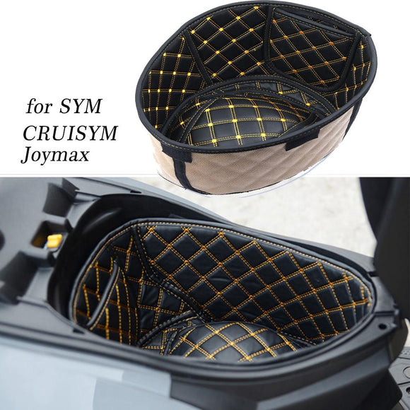 Motorcycle Storage Box Leather Rear Trunk Cargo Liner Protector Accessories for SYM JOYMAX Z300 CRUISYM 150 180 300 FNX150