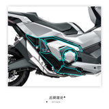 Motorbike 2D Carbon X-ADV Fairing Emblem Sticker Decal Motorcycle Body Full Kits Decoration For Honda XADV 750 X ADV 750 2021