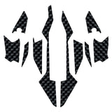 kodaskin 2D Carbon Fiber Fairing Emblem Sticker Decal Motorcycle Body Full Kits Decoration Sticker Accessories For C400X C 400 X