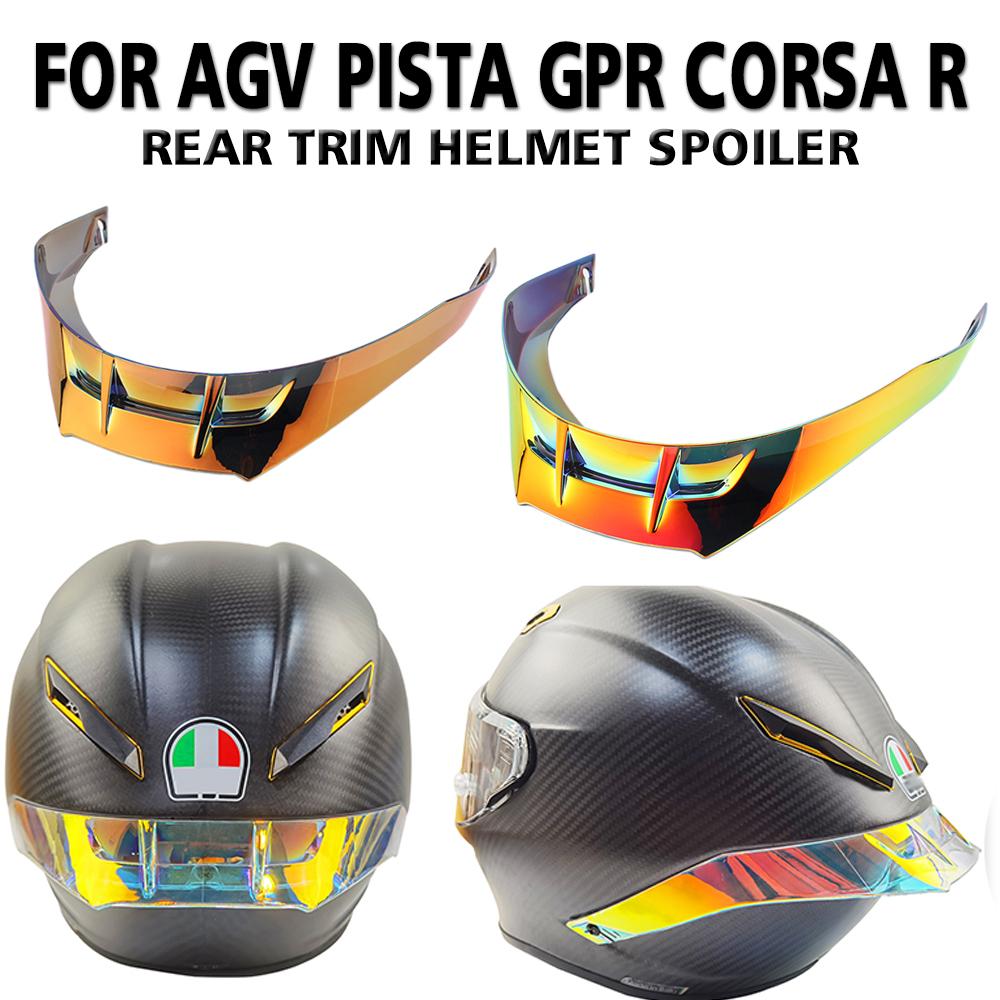 Replacement Motorcycle Helmet Spoiler & Spoiler Screw Helmet Rear Trim ...