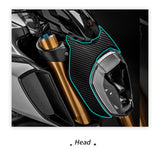 Motorcycle Carbon Sticker Tank Cap Pad Motor Decoration Sticker Full Set  For Ducati Diavel 1260 2021 DIAVEL diavel1260
