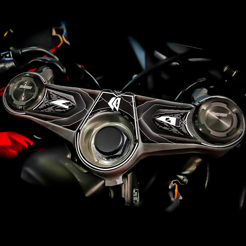 Motorcycle Decal Pad Triple Tree Top Clamp Upper Front End Waterproof ...