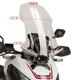 Motorcycle Front Windshield Fairing Risen Clip On Windscreen Windshield Extension Deflector For HONDA X-ADV750 XADV750 2017 2018